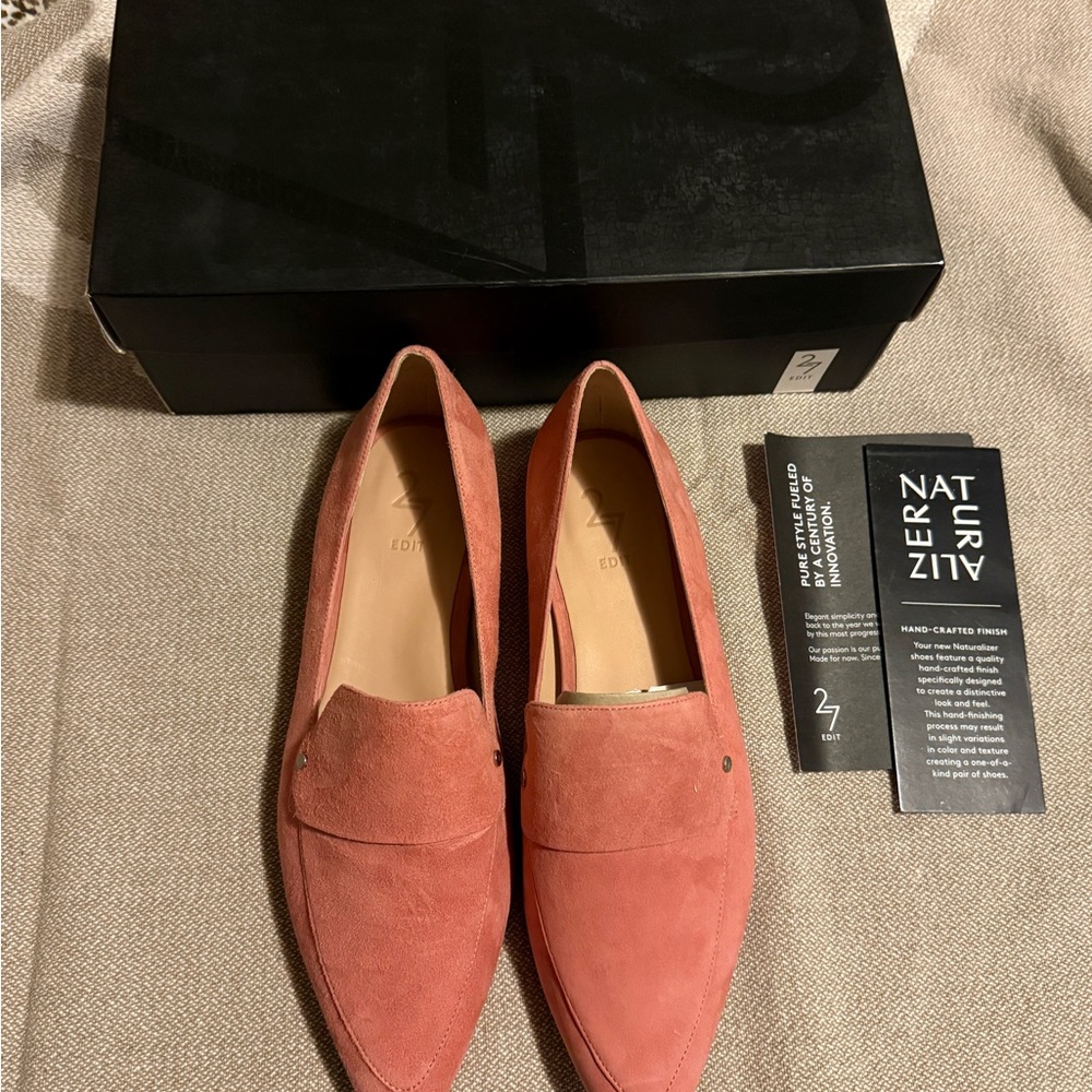 27 EDIT Coral Suede Loafers ****Price Firm***